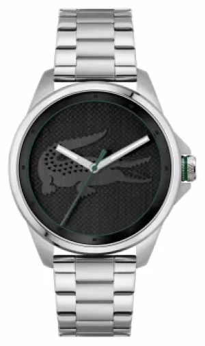 Image of Lacoste LE CROC Black Dial Stainless Steel Bracelet 2011131 Watch