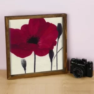 Image of KZM465 Brown White Red Black Decorative Framed MDF Painting