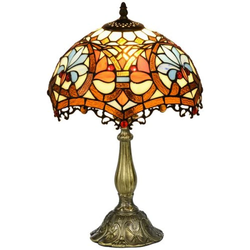 Image of HOMCOM Homcom - Antique Table Lamp, for Bedroom Bedside, Bulb not Included, Sunflower 5056725570835