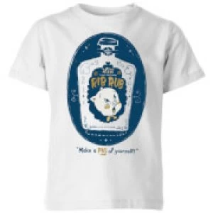 Image of Looney Tunes ACME Rib Rub Kids T-Shirt - White - 9-10 Years