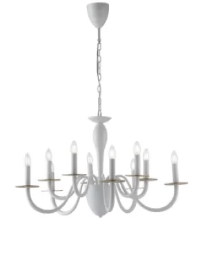 Image of ARMSTRONG 10 Light Chandeliers White 14cm