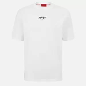 Image of HUGO Dontevideo Cotton-Jersey T-Shirt - S