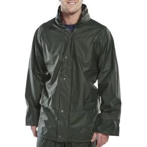 Image of B Dri Weatherproof Super B Dri Jacket with Hood Small Olive Green Ref