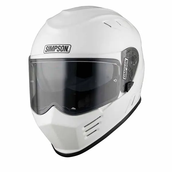 Image of Simpson Venom White ECE22.06 Full Face Helmet Size XL