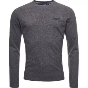 Image of Superdry Long Sleeve Basic T Shirt - Grey