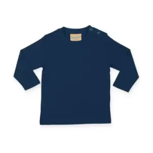 Image of Larkwood Baby Long-Sleeved T-Shirt (12-18 Months) (Navy)