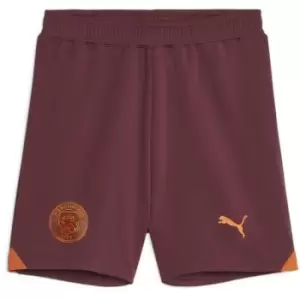 Image of Puma Manchester City Away Shorts 2023 2024 Juniors - Red