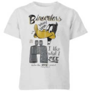 Image of Looney Tunes ACME Binoculars Kids T-Shirt - Grey - 7-8 Years