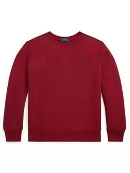Image of Ralph Lauren Boys Classic Sweat Top - Red, Size 16 Years=Xl