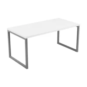 Image of Tc Picnic Low Table 1600 - Ice White Top and Silver Legs