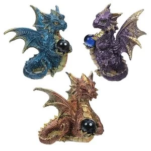 Image of Elements Crystal Enchanted Nightmare Dragon Figurine (1 Random Supplied)