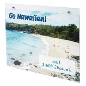 Image of Deflecto Clear Wall Sign Holder A3 Portrait DE472YTCRY