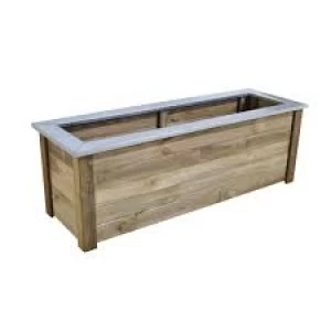 Image of Forest Garden Wooden Cambridge Planter 1.5m x 50cm Softwood