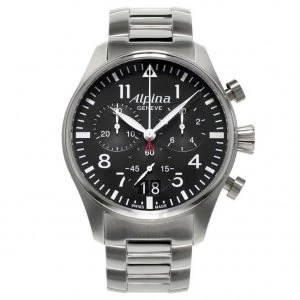 Image of Alpina Startimer Pilot Mens Stainless Steel Bracelet Watch