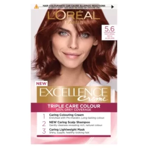 Image of LOreal Paris Excellence Creme 5.6 Natural Rich Auburn Hair Dye