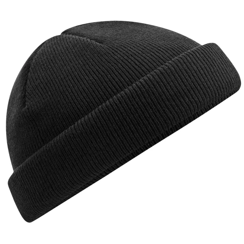 Image of Beechfield Beechfield Men Fisherman Mini Beanie in Black One Size Male 5063107002334