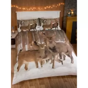 Image of Winter Stag Duvet Set - King
