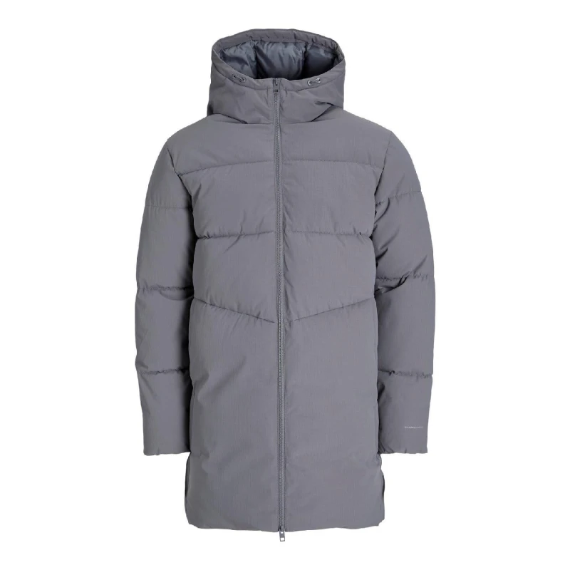 Image of Jack and Jones Brady Long Puffer Jacket Grey male S