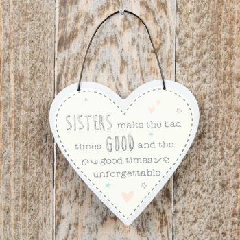 Image of Love Life Mini Heart Plaque - Sister