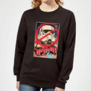 Image of Star Wars Rebels Poster Womens Sweatshirt - Black - M
