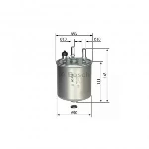 Image of Fuel filter Bosch F 026 402 081