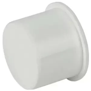 Image of Floplast - 40mm White Polypropylene Socket Plug - n/a