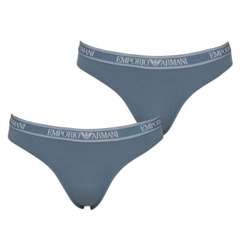 Image of Emporio Armani Underwear Emporio Armani Knitted Brazilian Pants - Blue 24634