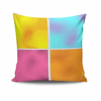 Image of NKRLNT-075 - No Filling Multicolor Cushion Cover