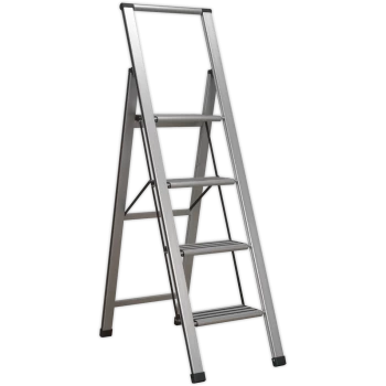Image of Sealey Trade Aluminium Step Ladder 4