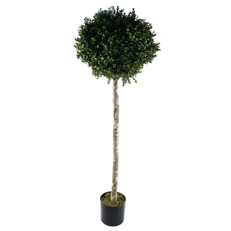 Image of Leaf Buxus Ball Artificial Tree UV Resistant Outdoor Topiary 140cm Botanik Green