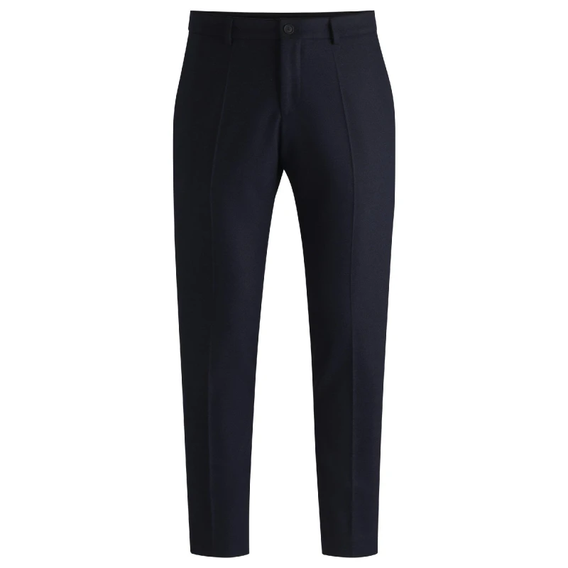 Image of Boss Mens P Genius Straight Leg Trousers Blue male 28