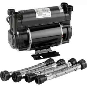 Image of Bristan 2.0 Bar Twin Impeller End Shower Pump - Black