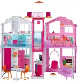 Image of Mattel Barbie 3 Story Townhouse