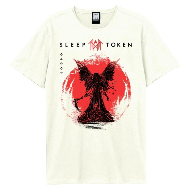 Image of Amplified Amplified Men Take Me Back To Eden Sleep Token T-Shirt in White Size: 3X-Large White XXXL Male 5063806694878