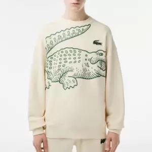 Image of Lacoste Mens DO Croc 80'S Sweatshirt - White - M