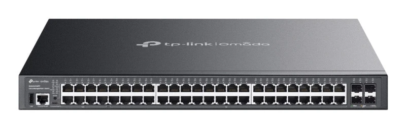 Image of TP Link Omada SG5452XMPP network switch Managed L3 Gigabit Ethernet (10/100/1000) Power over Ethernet (PoE) Black SG5452XMPP