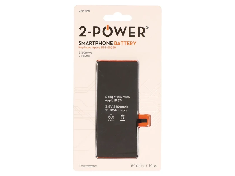 Image of 2-Power MBI0196B mobile phone spare part Battery Black