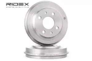 Image of RIDEX Brake Drum Rear Axle 123B0025 Rear Brakes,Drum Brake FIAT,Seicento / 600 Schragheck (187_),CINQUECENTO (170),Siena (178_, 172_),PALIO (178BX)