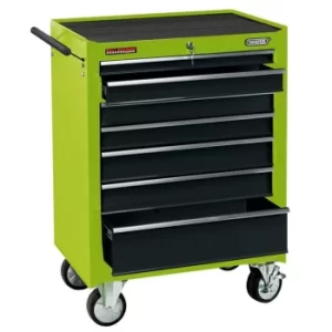 Image of Draper Roller Tool Cabinet, 7 Drawer, 26", Green
