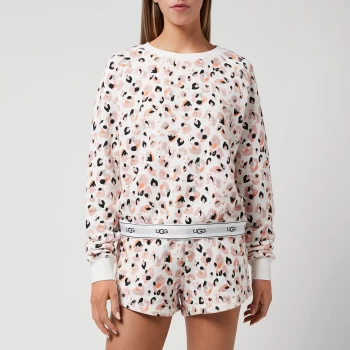 Image of UGG Womens Nena Sweatshirt - Cream Painted Leopard - M