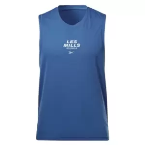 Image of Reebok Les Mills Speed Tank Top Mens - Blue
