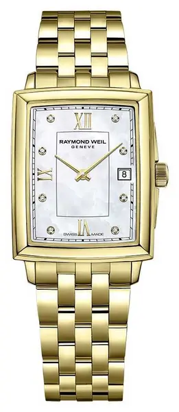Image of Raymond Weil 5925-P-00995 Womens Toccata Gold PVD Plated Watch