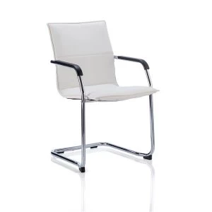 Image of Sonix Echo Leather Chair White