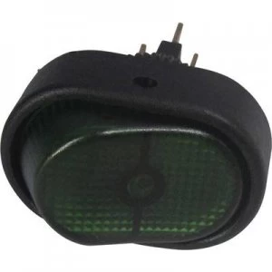 Image of SCI Car toggle switch R13 133B SQ GREEN 12 Vdc 30 A 1 x OffOn latch