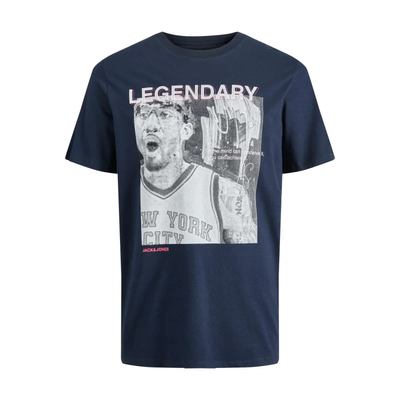 Image of jack & jones T-Shirt Jack & Jones Jcolegends Photo Bleu Male S