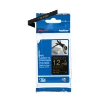 Image of Brother TZe-R334 Original Gold on Black Ribbon Tape Cassette 12mm x 4m