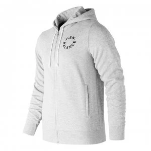 Image of New Balance Full Zip Hoody Mens - Grey