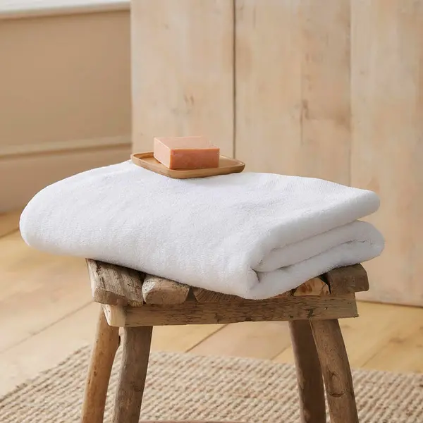 Image of DRIFT HOME Drift Home Abode Eco-Friendly Cotton Rich 600gsm Bath Sheet, White AOEWEVXPX3