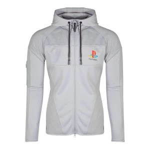 Image of Sony - Ps One Logo Mens Small Hoodie - Grey