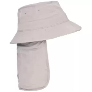 Image of Trespass Adults Unisex Bearing Bucket Hat With Neck Protector (M/L) (Pebbles)